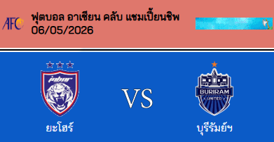 วิเคราะห์บอล ชิงแชมป์สโมสรอาเซียน 2026 ยะโฮร์ ดารุล ทักซิม VS บุรีรัมย์ ยูไนเต็ด